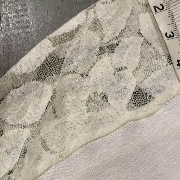 American Eagle  Cream Lace Inset Cardigan - Picture 7 of 11